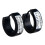 Ear Studs Punk Style Titanium Steel Round 1 Pair 7