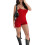 Women's unitard burgundy spaghetti strap sleeveless 2