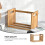LIYUNMIAO desktop organizer shelf small bookshelf 3-tier 5