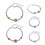 Rhinstone Dangle Earrings Geometric Round 1 Pair 7