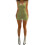 Women's solid green halter unitard sleeveless 4