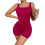 Women's unitard solid pink scoop neck sleeveless 3