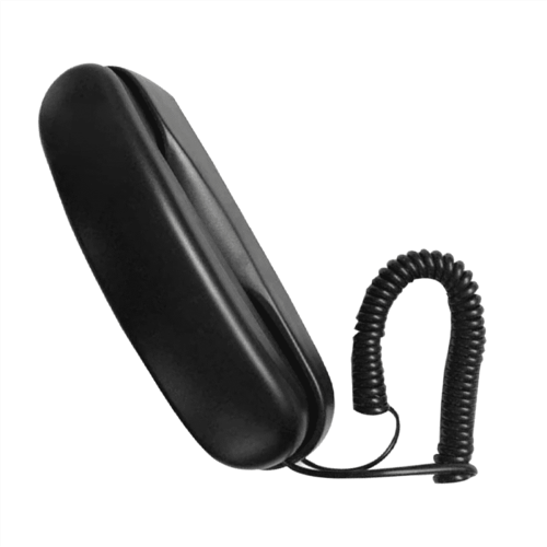 Wired Wall Phone Black Fixed for Home Office School 2