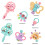 Baby Rattle Toys Set Infant Shaker Teether 7 Pieces 7