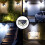 Solar Wall Light with PIR Sensor 100 LED 1000LM 6