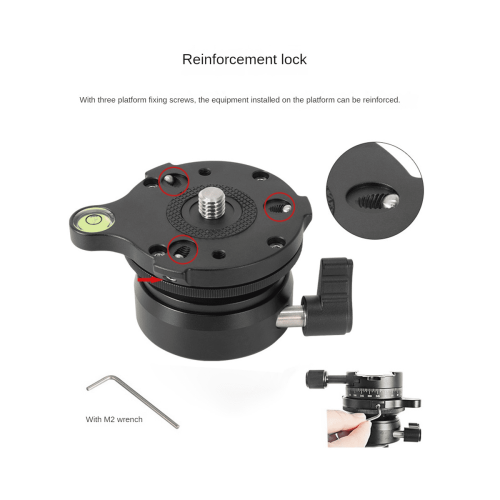 Panoramic Head Tripod Seat Base for DSLR Camera Horizontal 1