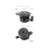 Panoramic Head Tripod Seat Base for DSLR Camera Horizontal 8