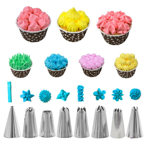 Cake Decorating Kit with 8 Tips 3 Spatulas 1 Coupler 14-Pc 2