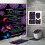 Polyester shower curtain set Valentine's Day 4-piece 1