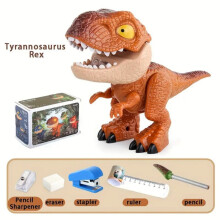 Dinosaur Stationery Set Eraser Ruler Stapler Sharpener 5 pcs
