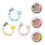 HEMOTON silicone baby pacifier clips set 3 pcs 6