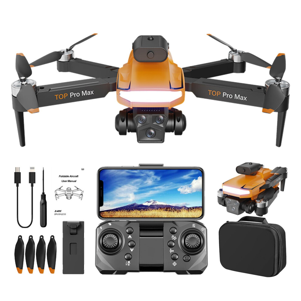 Jacenvly Educational Brushless Motor Drone With 3 Cameras 946140166780