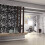 PVC hanging room divider screen panel set 6
