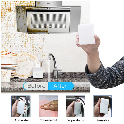 Limei melamine sponge sheets chemical-free 50 pack 1