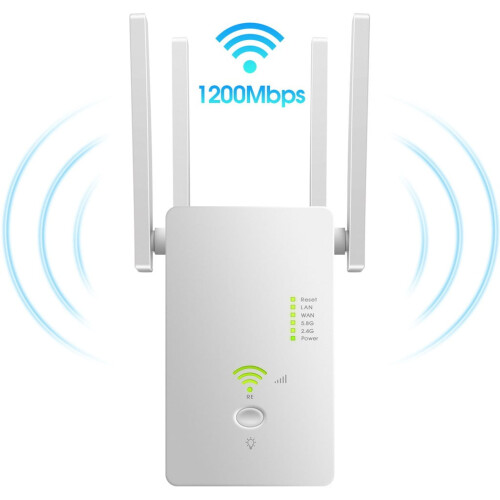 Jacenvly AC1200 WiFi Range Extender dual-band
