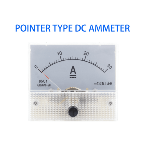 85C1-DC30A DC Voltmeter Wijzer Analoge Amperemeter Paneelmeter 2