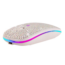 Jacenvly wireless mouse for women, ultra-thin 2.4GHz