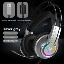 Jacenvly H200 Gaming Headset USB Over-Ear Stereo with Mic