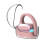 Jacenvly Bluetooth Over-Ear Headphones Pink Wired 1