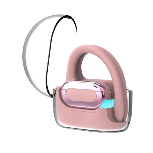 Jacenvly Bluetooth Over-Ear Headphones Pink Wired