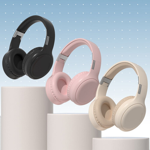 Jacenvly Bluetooth headphones with noise cancellation black
