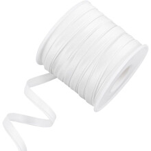 White satin bias tape 6mm wide 27.34 yards