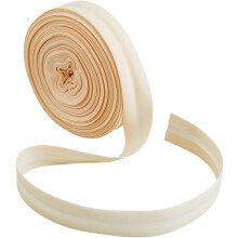 Hobbspring beige polyester bias tape 3/4 inch 21.87 yards