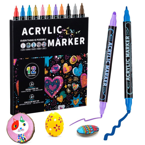 Artistic Marker Set Rich Colors 2.5ml Smooth Ink