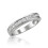 1 karat TW prinsesseslebet diamant i platin vielsesring 2