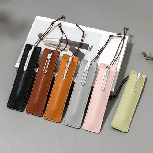 Transparent leather pencil case large capacity