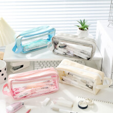 Transparent Large Pencil Case for School and College