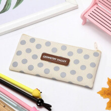 Maxiaoxia dot lattice pencil case canvas storage box 2 pcs