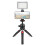 VLOG stabilizer tripod with phone clip, red 2