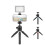 VLOG stabilizer tripod with phone clip, red 3