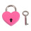 Metal Heart-Shaped Drawer Lock Silver 1pc 5