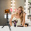 VLOG stabilizer tripod with phone clip, red 6