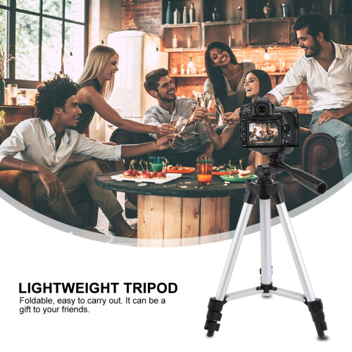 Aluminum Alloy Phone Tripod Compact Telescopic Stand 2