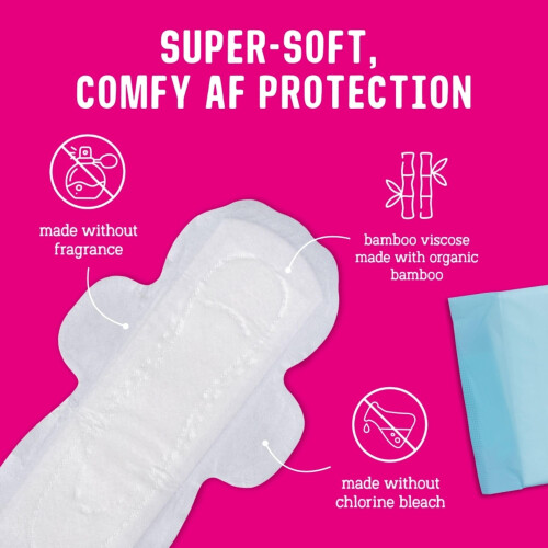 Flo Bamboo Night Period Pads - 14 Pack 1