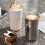 (white) LED Temperature Display Coffee Mug Stainless Steel 3