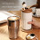 (white) LED Temperature Display Coffee Mug Stainless Steel 4