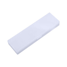 Plastic pencil box with snap closure 1 pack