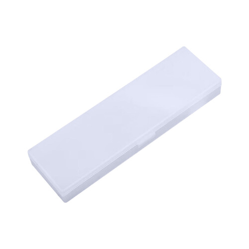 Plastic pencil box with snap closure 1 pack