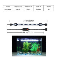 (40WW, white light) Aquarium Underwater Fish Tank RGB LED Light Submersible SMD Strip Lamp European specifications