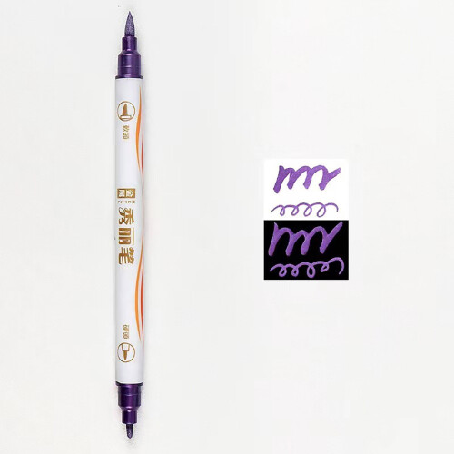 Double Head Metal Pearlescent Pen 10ml