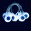 LED pumpkin ghost eyeballs lighting chain 10 pcs 1