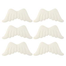 Angel Wings Applique Patch 6 pcs Knitted Fabric