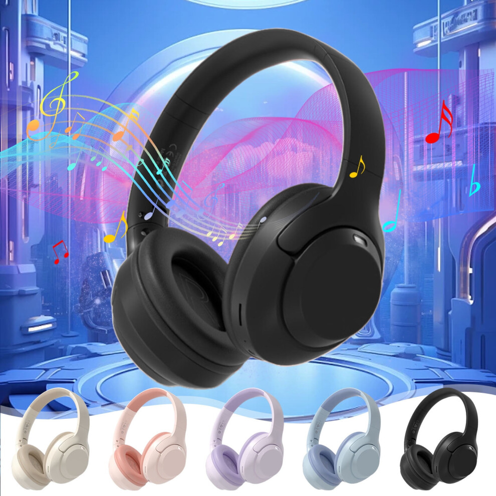 Jacenvly Bluetooth Headphones Foldable Over-Ear With Mic 946140180793