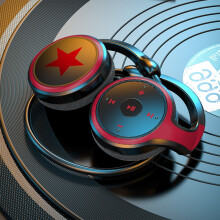 Jacenvly Kabelloser Over-Ear-Kopfhörer mit Mikrofon, HiFi-Stereo-Sound, faltbar und leicht – kompatibel mit Smartphone und PC