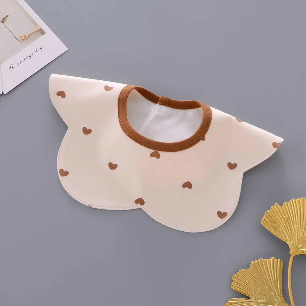 Baby Rose Bib Three-Layer Thickened Waterproof 360