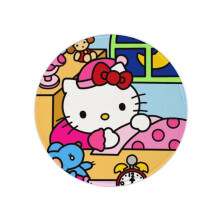 Hello Kitty animated mouse pad round non-slip desk pad